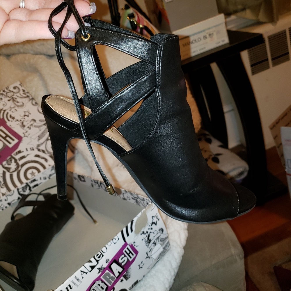 Brash brand Ankle open toe and back booties.